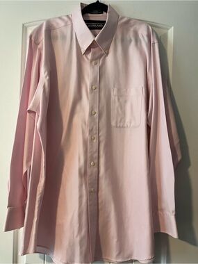 Kirkland Signature Light Pink Button-Down Dress Shirt